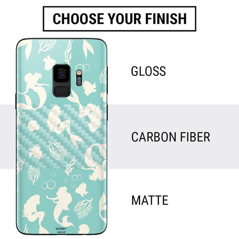 Disney The Little Mermaid Character Silhouette Pattern Galaxy S9 Skin